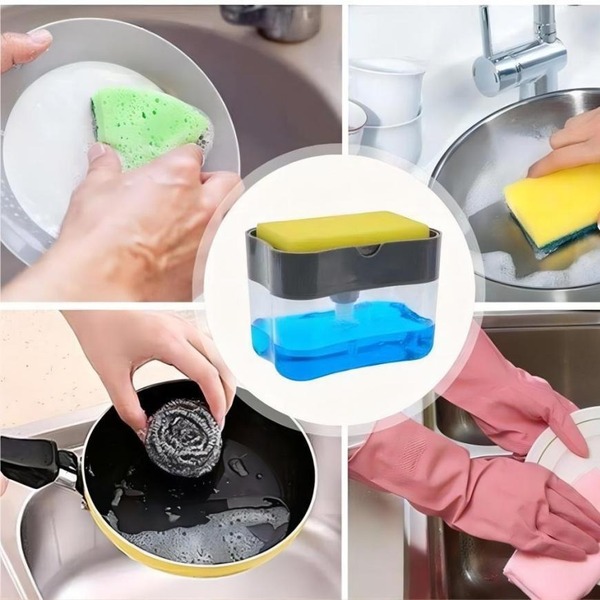 Magic Soap Dispenser With Sponge