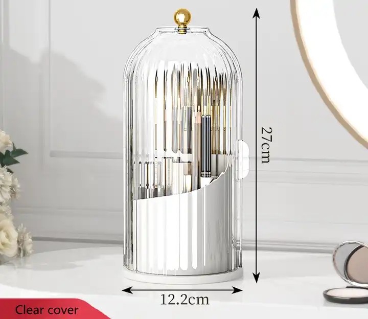 360° Rotating Luxury Makeup Brushes Holder