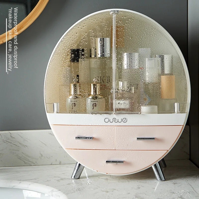 Dust Free Cover Waterproof Makeup Storage Box