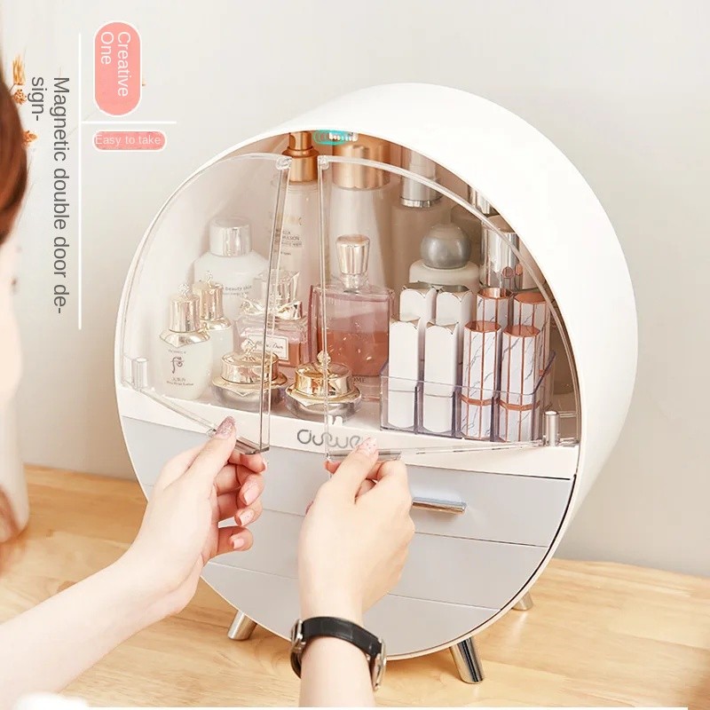 Dust Free Cover Waterproof Makeup Storage Box