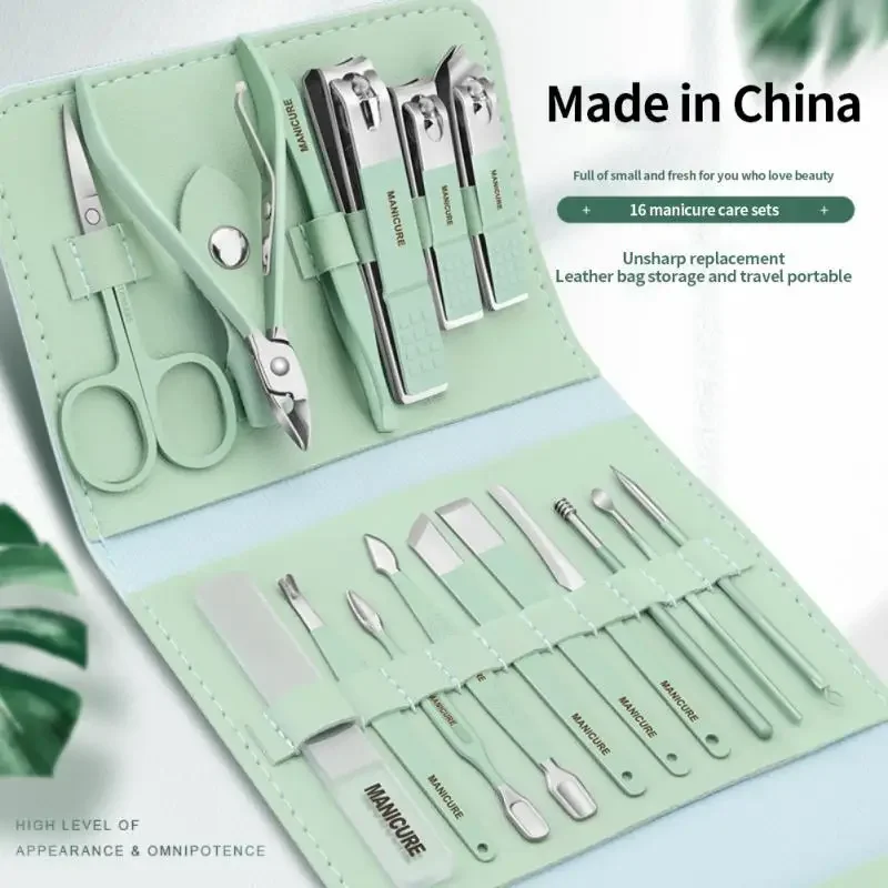 16Pcs Nail Clipper Set Nail Cutter