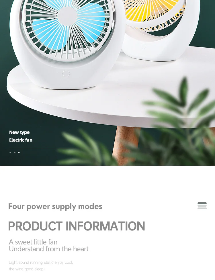 Quiet Cool Mini Portable Desk Fan Usb Rechargeable Home Camping Car Adjustable Portable Fans_000026
