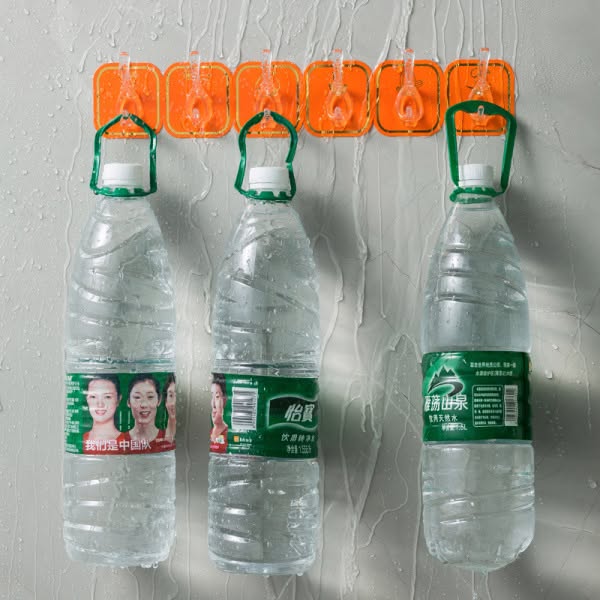 6 pieces Transparent Plastic Wall Hook